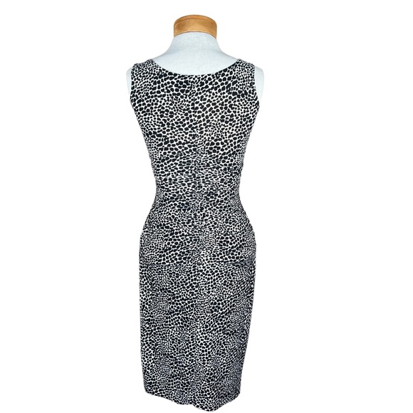 Norma Kamali Reptile Print Slinky Stretchy Body-con Dress With Ruching X… - Picture 8 of 16